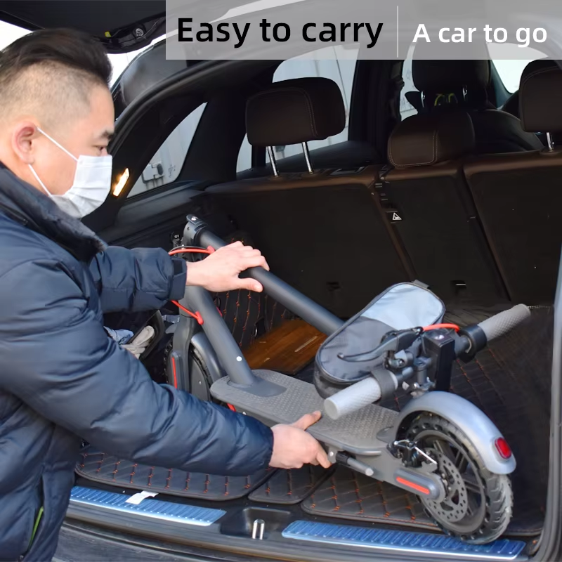 Easy to carry — the folded scooter fits in any car